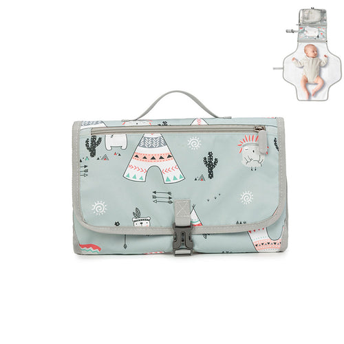 Hidetex の携帯用赤ん坊のおむつ変更パッド-防水オックスフォードの布のおむつの携帯用貯蔵のママ袋