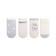 Load image into Gallery viewer, Hidetex Baby Unisex Baby Cotton Rich Newborn and Terry Socks (4 pairs)