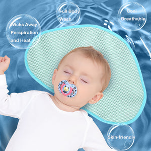 Baby-Wolkenkissen – schweißabsorbierendes, atmungsaktives Baby-Kühlkissen, Neugeborenen-Kissen, Handtuch, Wolke, Tencel-Kissen, vier Jahreszeiten, universell