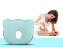 Laden Sie das Bild in den Galerie-Viewer, Hidetex Baby Pillow - Preventing Flat Head Newborn Pillow with Premium Memory Foam