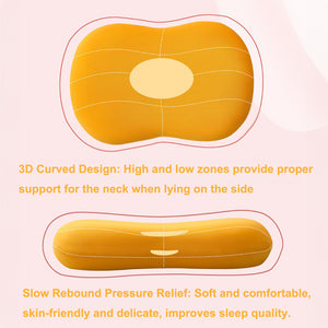Hidetex Cervical Memory Foam Pillows: Neck Support Pillows for Sleeping - Side Sleeper Pillow for Shoulder Pain | Contour Support Bed Pillow for Side Back Stomach Sleepers