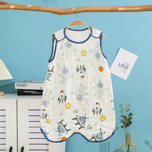 Laden Sie das Bild in den Galerie-Viewer, Hidetex Baby-Schlafsack – tragbare Decken-Schlafweste | 6-lagige Baumwollgaze-Tücher für Neugeborene